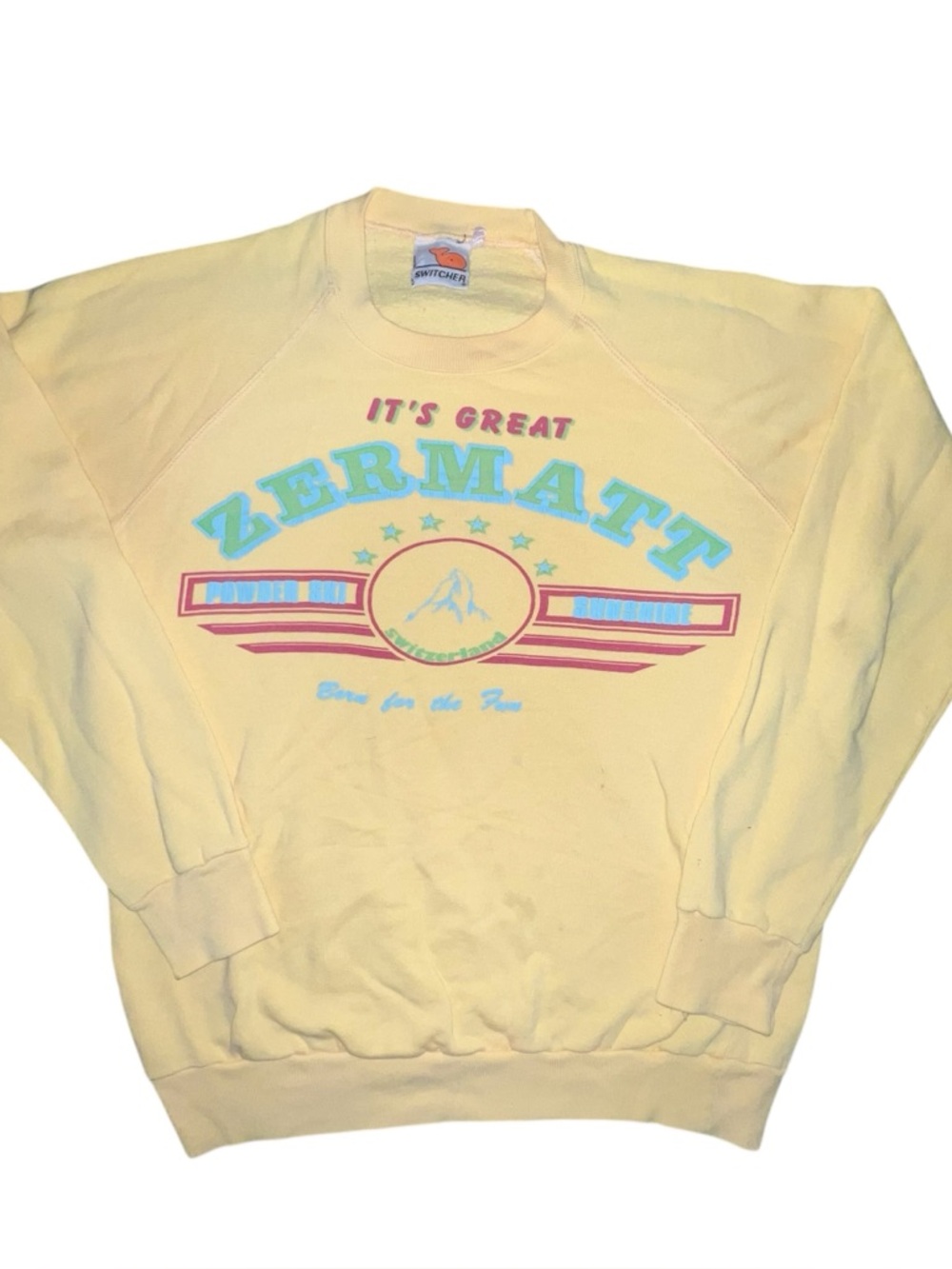 VTG 80s SWTICHER Sweatshirt Pullover PORTUGAL M